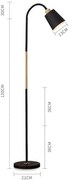 BERGE Stojacia lampa LED E27 - VIEW