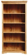 Knižnica Guru 100x200x45 z masívu manga Mango natural