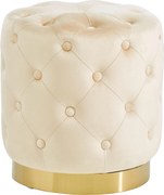 XXXLutz TABURETKA, drevo, kov, textil, 37,5/40/37,5 cm Xora - Kreslá - 000239003402