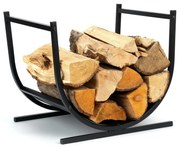 Kovový stojan na palivové dřevo TURYN černý