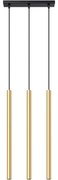 Sollux SL.1196 - Luster na lanku PASTELO 3xG9/8W/230V zlatá
