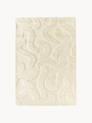 Ručne tkaný vlnený koberec's reliéfnou štruktúrou Clio