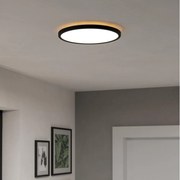 Eglo 901438-LED Kúpeľňové stropné svietidlo ROVITO 13,9W/230V pr.30cm IP44 čierna