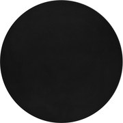 Ayyildiz, Kusový koberec Pouffy 5100 Black kruh, 200x200 (priemer) kruh, čierna, obývacia izba