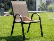 Záhradná stolička Nadja, hnedá%