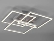 Stropné/nástenné LED osvetlenie Mobile, matný nikel, hranaté%