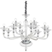 Ideal Lux - Luster na reťazi DANIELI 12xE14/40W/230V pr. 94 cm číra