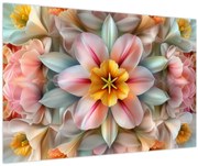 Obraz - Kaleidoskopický kvet (90x60 cm)