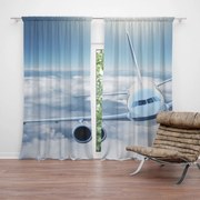 Sablio Záves Lietadlo v oblakoch: 2 ks 140x250 cm