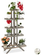 Stojan na kvety s 5 úrovňami RD26330, sivá