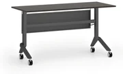 Mobilný stôl PRIMO MOVE, 1400 x 600 mm, čierna podnož, wenge