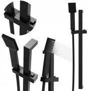 Gamma Zn3, sprchový stĺp s ručnou sprchovou hlavicou 62cm, čierna matná, GMA-ZN3-BK