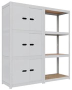 Kovová policová zostava so skrinkovým modulom AR Style D-Carbon