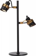 Lucide 34544/02/30 - Stolná lampa TUNDRAN 2xGU10/5W/230V čierna