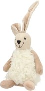 Béžový plyšový zajačik s chlpatým telom - 14*12*33 cm
