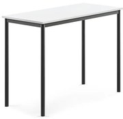 Stôl BORÅS, 1200x600x900 mm, laminát - biela, antracit