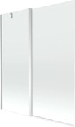 Mexen Flip vaňová zástena jednokrídlová 140 x 150 cm, Priehľadné, Chrómová - 894-140-101-01-00