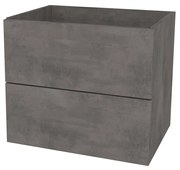 Mereo, Mereo Ponte, kúpeľňová skrinka 61 cm, Multidecor, Betón tmavosivý, MER-CN290SBET2