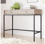 Konzolový stolík MONO 78x104 cm béžový/čierny