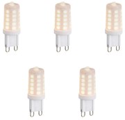 Sada 5 stmievateľných LED žiaroviek G9 Opal 1,2 W 100 lm 2200 K