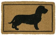 Rohožka z kokosových vlákien s jazvečíkom Dachshund - 75*45*4cm