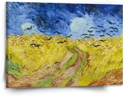 Sablio Obraz Pšeničné pole s vranami - Vincent van Gogh - 150x110 cm