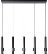 Lucide 24402/30/30 -LED Stmievateľný luster na lanku MARGARY 5xLED/4,2W/230V čierna