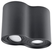 Bodové svietidlo HADAR 2xGU10/10W/230V čierna
