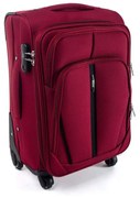 Rogal Tmavočervený nepremokavý cestovný kufor "Practical" s expanderom - XL (100l)