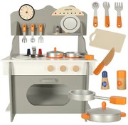 KIK MDF drevená kuchynka pre deti veľká rúra