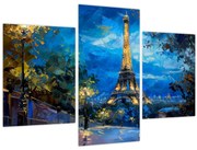 Obraz - Olejomaľba Eiffelovej veže (90x60 cm)