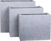 MI Sada vysokých kvetináčov GRAU 1/3