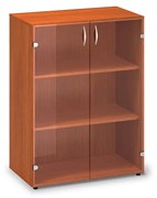 Stredná sklenená skriňa ProOffice 80 x 45,8 x 106,3 cm, čerešňa