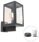 Inteligentná nástenná lampa sivá vrátane inteligentnej G95 - Sutton Up