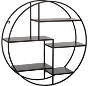 Eglo 424781 - Nástenná polica KENINGAU 26x90 cm čierna