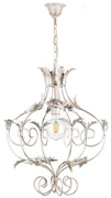 ONLI - Luster na reťazi CONTESSA 1xE27/22W/230V strieborná OL0004