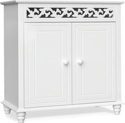 Komoda JERSEY, 76 x 65 x 35 cm, biela Casaria