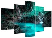 Obraz - Tyrkysové jazero (150x105 cm)