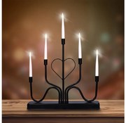 Brilagi - LED Vianočný svietnik LED/2xAA čierna BG0964