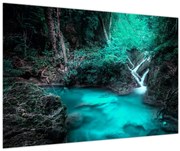 Obraz - Tyrkysové jazero (90x60 cm)