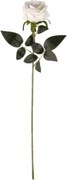 Umelý kvet Ruža 76 cm, biela%