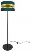 Stojacia lampa Intense Gold, 1x textilné tienidlo (výber zo 6 farieb), (výber z 3 farieb konštrukcie), (fi 35cm), o