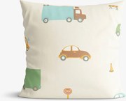 Goldea detská bavlnená obliečka na vankúš - svet autíčok 40 x 40 cm