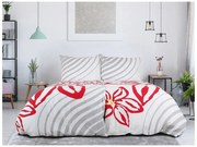 Bavlnené obliečky FLOERIC svetlosivé Rozmer obliečky: 70 x 90 cm | 140 x 200 cm