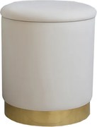 CH Taburetka s úložným priestorom Lena - krémová