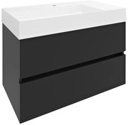 Sapho Sapho, ODETTA umývadlová skrinka 82x50x43,5cm, antracit matný, DT085-3434