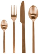 Antikoro príbor 16 ks v medenej farbe Kelda – Kave Home