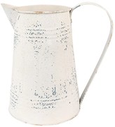 Béžový antik dekoračný plechový retro džbán Fun Antique - 22*14*21 cm