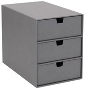 Sivý zásuvkový box s 3 zásuvkami Bigso Box of Sweden Ingrid