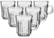 Altom Sklenený hrnček Venus 230 ml, sada 6 ks